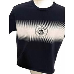 MANCHESTER CITY FC FOOTBALL LOGO MENS T SHIRT LARGE‎ BLUE